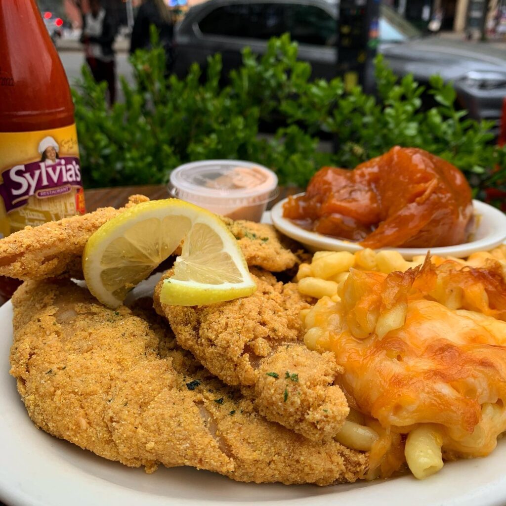 Fried Whiting and Sides at Sylvia's